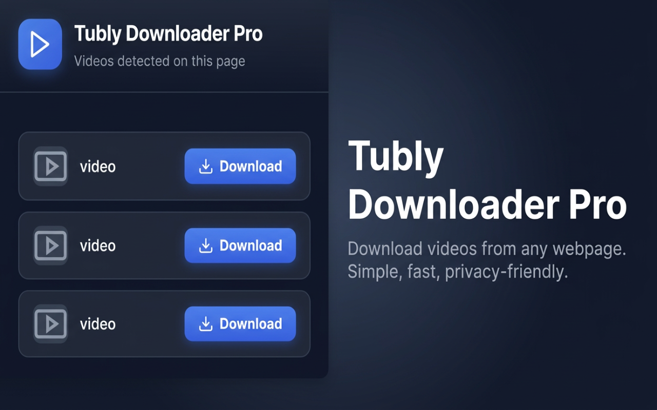 Tubly Downloader Pro